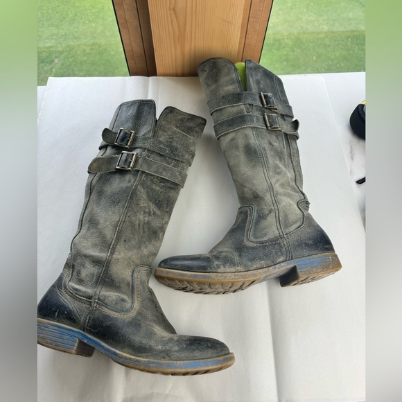 Bed|Stu Distressed Leather Boots - Picture 2 of 8